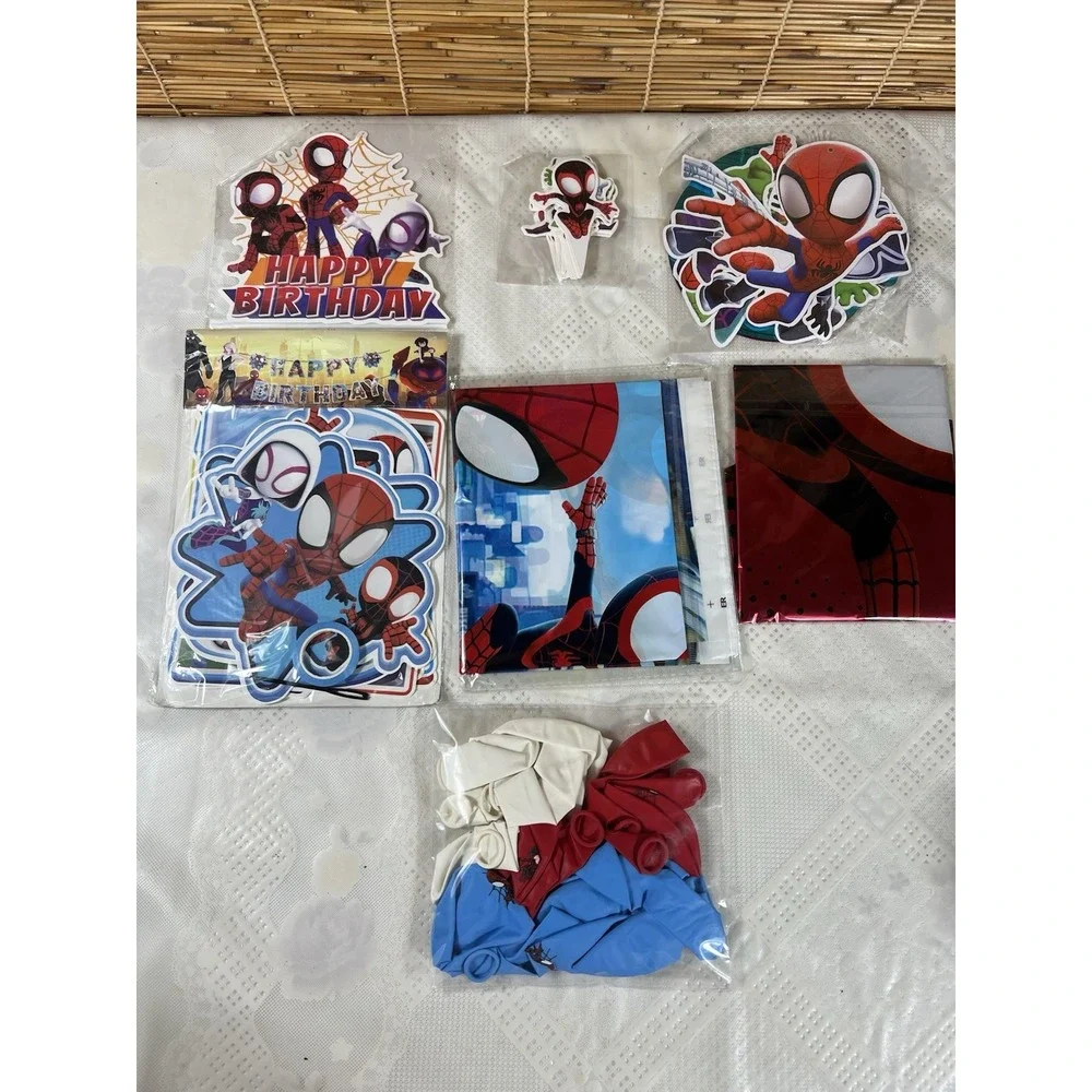 81 Pcs Spiderman And Friends Assorted Birthday Party Supply Set